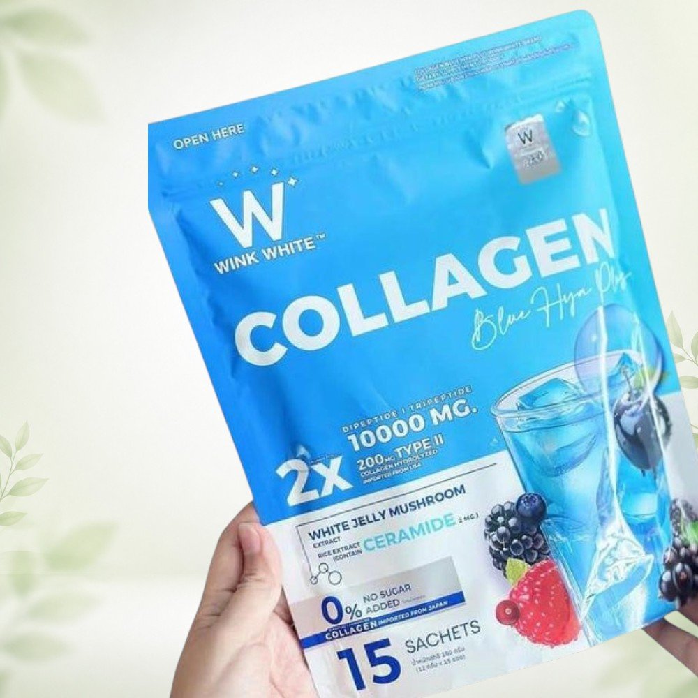 Wink White Collagen Blue Triple